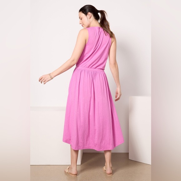 Nation LTD Brianna Sleeveless Pima Cotton Knit Midi Dress, Small - Picture 2 of 13